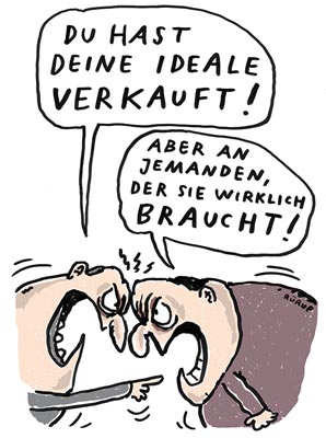Cartoon von Stephan Rürup